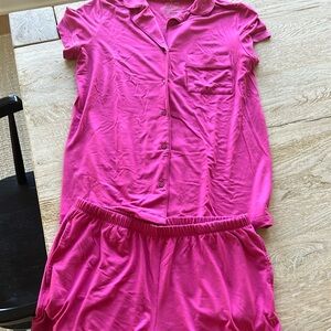 Tommy John women’s downtime pajama set magenta medium